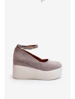 Dámské espadrilky na šedé model 21648491 - Boto Dámské espadrilky na šedé model 21648491 - Boto