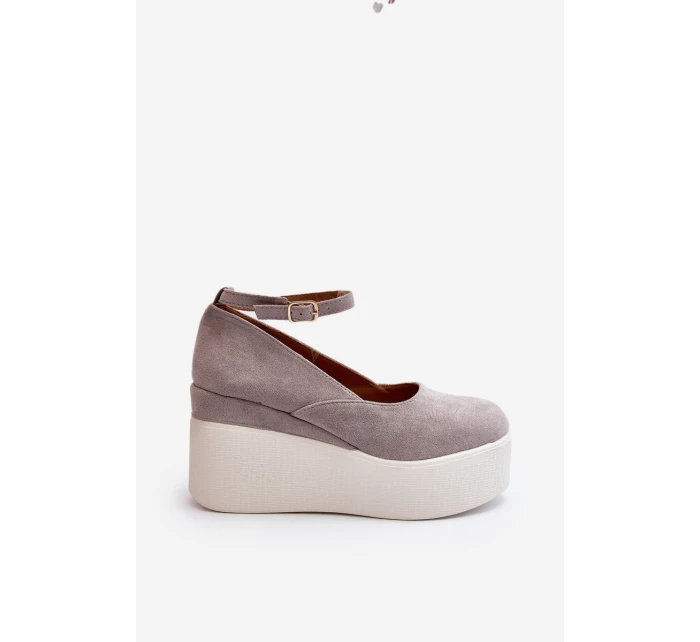 Dámské espadrilky na šedé model 21648491 - Boto Dámské espadrilky na šedé model 21648491 - Boto