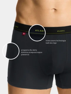 Pánské boxerky ATLANTIC PREMIUM - tmavě šedé
