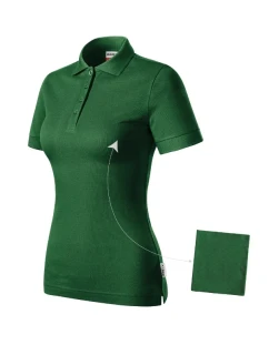 Dámske tričko Resist Heavy Polo bottle green 06 (štítok značky)
