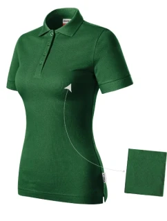 Dámske tričko Resist Heavy Polo bottle green 06 (štítok značky)