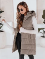 Dámská prošívaná vesta béžová Dstreet model 21966319 - FashionStreet