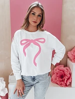 Dámska oversize mikina SOFTTIE biela FashionStreet BY1358