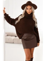 Teplý rolák oversize s širokými rukávy model 21794488 - numoco basic