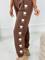 Bavlnené nohavice Amour mocca