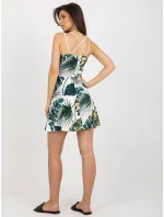 NM SK šaty V6659 1.86 biela a zelená NM SK šaty V6659 1.86 biela a zelená