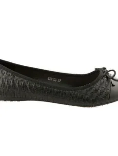 Krásné a model 2258219 černé dámské baleríny