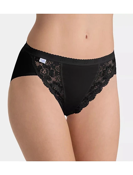 Nohavičky sloggi Chic Tai 4P čierne BLACK – SLOGGI