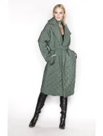 Zelená prešívaná bunda s golierom (AG8-8010) Zelená prešívaná bunda s golierom (AG8-8010)