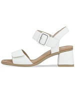 Dámske kožené sandále Remonte by Rieker D1K51-80 v bielej farbe