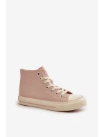 Dámské Tenisky Zateplené Z Eko Kůže Růžové Big Star model 21669440 - Big Star Shoes