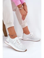 Skórzane Lekkie Półbuty Damskie Artiker 54C1758 Białe