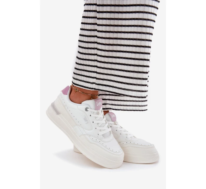 Dámské Tenisky Na Platformě  WOMEN LOW Bílé model 21695018 - Lee