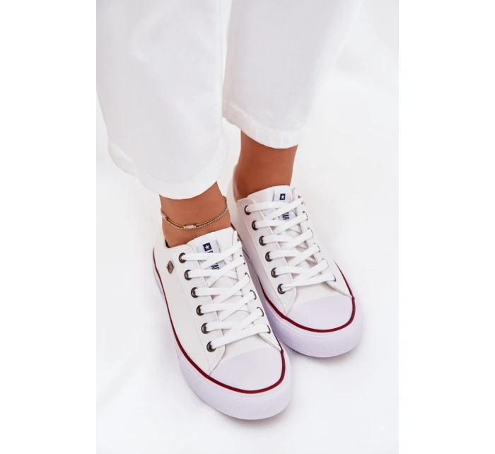 Trampki Damskie Niskie Big Star DD274A232 Białe Trampki Damskie Niskie Big Star DD274A232 Białe