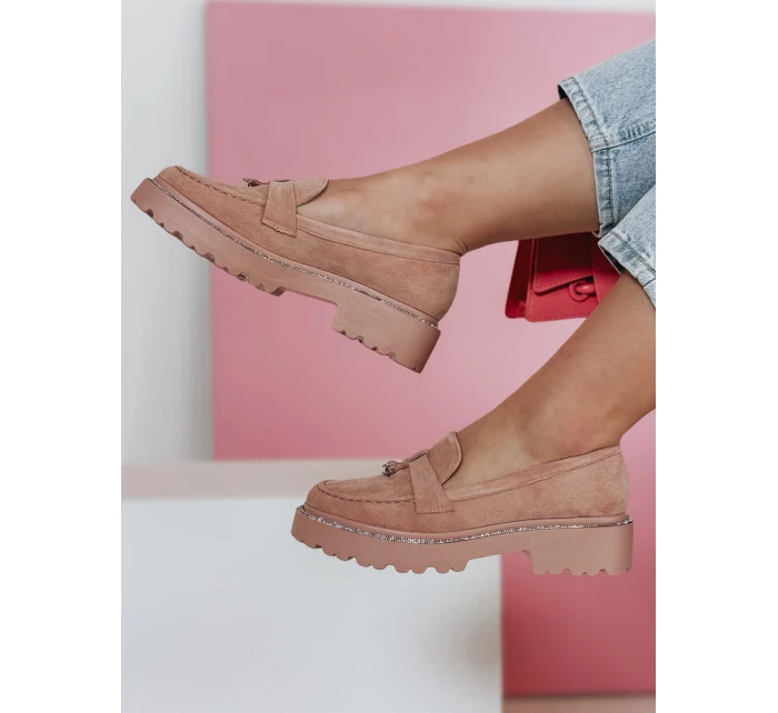 Dámské mokasíny pink Dstreet model 21983179 - FashionStreet