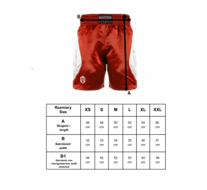 model 21356298 boxerské šortky červené XS - Masters