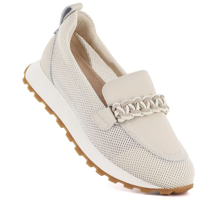 Ploché zateplené topánky Potocki W WOL100B beige