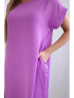 Šaty s vreckami filet