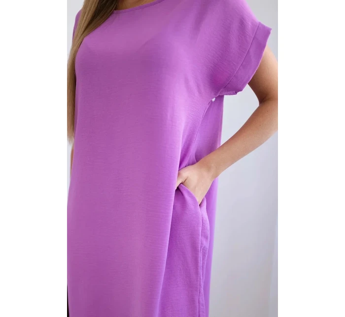 Šaty s vreckami filet