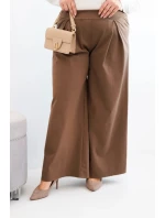 Dámské kalhoty Plus Size s širokými nohavicemi a model 21911618 - K-Fashion
