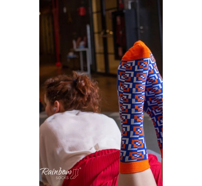 Skarpetki Rainbow Socks W Geometryczne Wzory 3 Pary