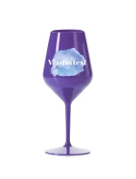 Personalizovaná nerozbitná sklenička na víno - Akvarelový otisk