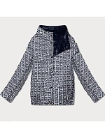 Ľahko zateplená obojstranná bunda Goodlookin v tmavomodrej farbe (P21-7213/7212-99)