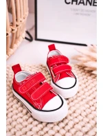 Dětské Tenisky Na Suchý Zip BIG STAR model 21545403 červené - Big Star Shoes Dětské Tenisky Na Suchý Zip BIG STAR model 21545403 červené - Big Star Shoes