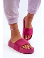 Dámské žabky na platformě z semiše Big Star model 21655533 fuchsie - Big Star Shoes