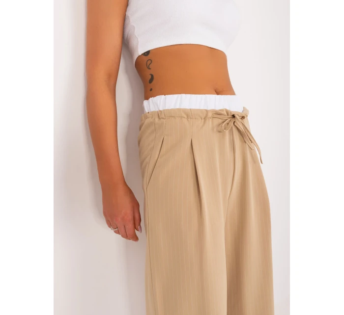 Spodnie DHJ SP model 19915347 camelowy - FPrice Spodnie DHJ SP model 19915347 camelowy - FPrice