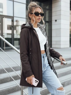 Dámska bunda parka s odnímateľnou kapucňou hnedá FashionStreet TY5392