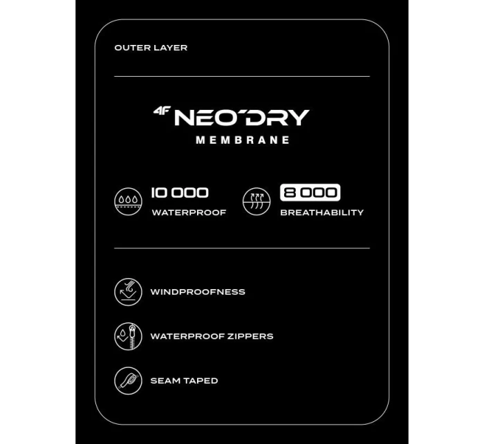 Dámská trekingová bunda s membránou model 21431360 - 4F Dámská trekingová bunda s membránou model 21431360 - 4F