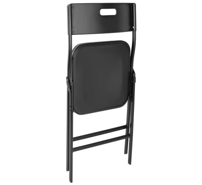 Stôl na stolovanie KOMPAKTNÝ STÔL 86,5x86,5x71 cm a 4 sedadlá ČIERNA