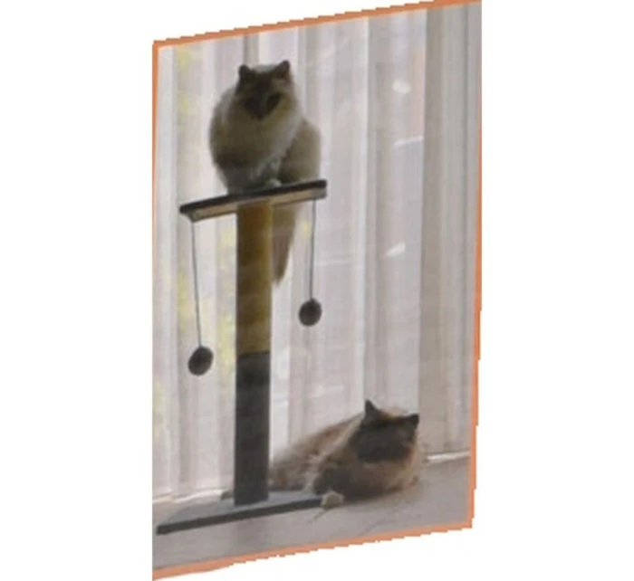 ŠKRABACÍ STROM PRE MAČKY 59CM 2 LOPTIČKY