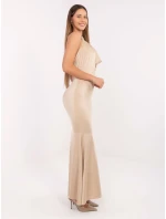 Sukienka IT SK model 21768483 beżowy - FPrice Sukienka IT SK model 21768483 beżowy - FPrice