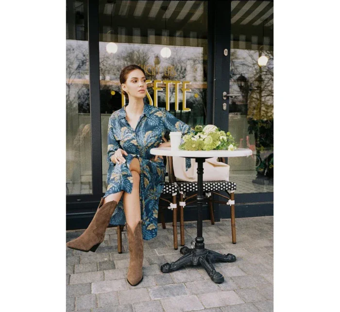 model 18407207 Košilové šaty na knoflíky model 2 - BeWear