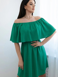 Španielske šaty do pása zelené