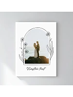 Personalizovaný magický fotob obraz v ráme – 30x40 – kvetinový rám
