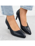 Dámske tmavomodré lodičky na podpätku Sergio Leone 1336 Dámske tmavomodré lodičky na podpätku Sergio Leone 1336