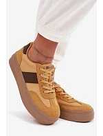 Dámské semišové tenisky Big Star TT274166 Žluté