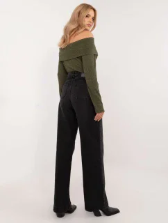 Džínsové nohavice D80016BD62456B150 black