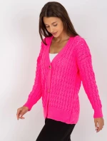 Dámsky sveter LC SW 8036 fluo ružový