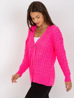 Dámsky sveter LC SW 8036 fluo ružový