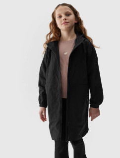 Dievčenská prechodná bunda 4F - čierna
