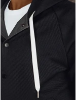 Pánska bunda bomber s kapucňou sivá FashionStreet TX5017