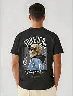 Pánske tričko Forever Cool oversize black FashionStreet NX4010R
