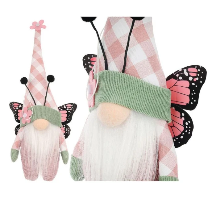 GHOST GNOM MOTHROOM PALE 25CM SPRING DECORATION detské