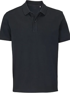 SOL'S Pegase Unisex piqué polokošeľa z hrubej bavlny 25.4242 čierna