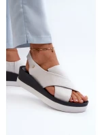 Kožené Sandály Na Bílé model 21659203 - Zazoo