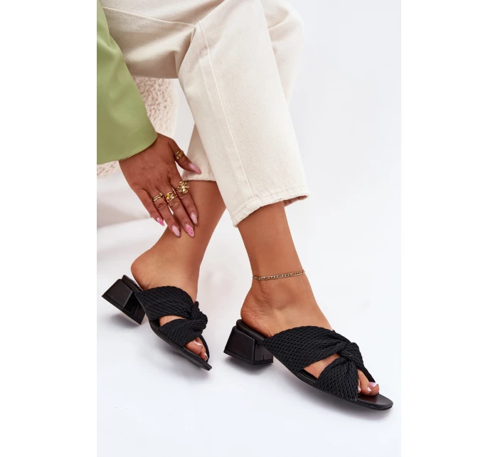 Dámské sandály na klínku model 21699753 černé - Maciejka